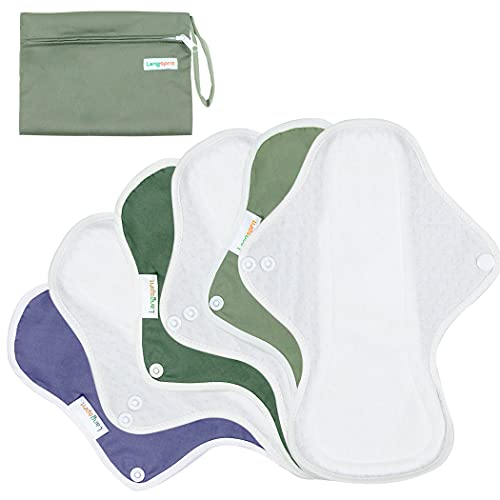 Langsprit Reusable Sanitary Pads for Women, Feminine Pads for Women Regular A...