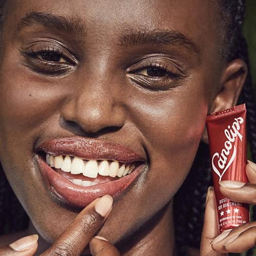 Lanolips Rose Gold 101 Ointment - Natural Lanolin Moisturizer with Blush Colo...