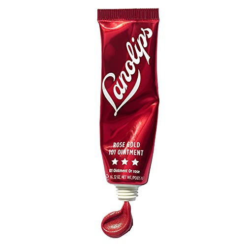 Lanolips Rose Gold 101 Ointment - Natural Lanolin Moisturizer with Blush Colo...