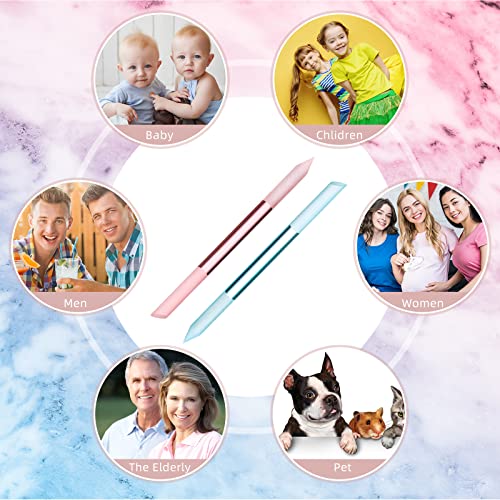 5 Pieces Glass Cuticle Pusher Imitated Crystal Nail Files Double Sided Cuticl...