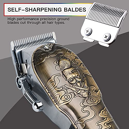 Lanumi Hair Clippers for Men Cordless Cutting T-Blade Trimmer Kit Professiona...