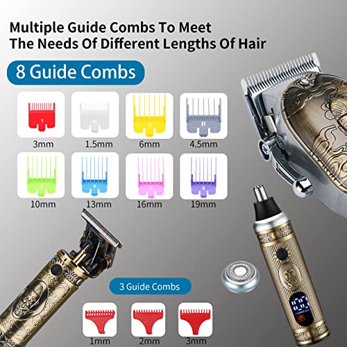 Lanumi Hair Clippers for Men Cordless Hair Trimmer Beard Trimmer /Nose Trimme...