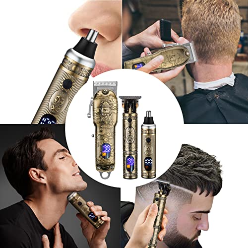Lanumi Hair Clippers for Men Cordless Hair Trimmer Beard Trimmer /Nose Trimme...