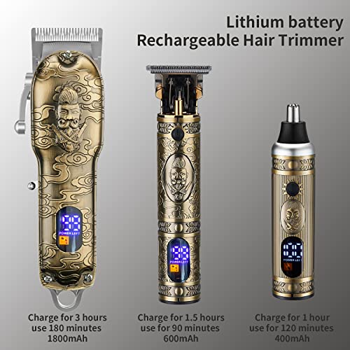 Lanumi Hair Clippers for Men Cordless Hair Trimmer Beard Trimmer /Nose Trimme...