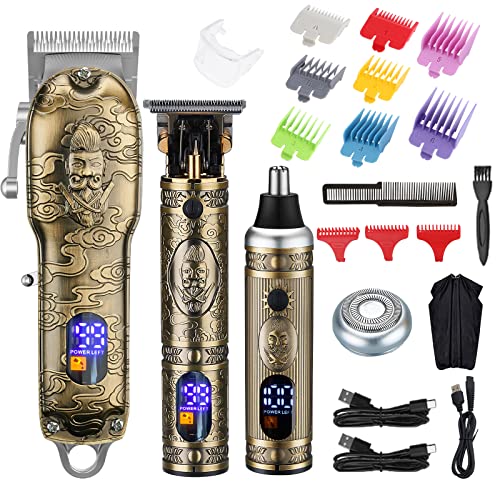 Lanumi Hair Clippers for Men Cordless Hair Trimmer Beard Trimmer /Nose Trimme...