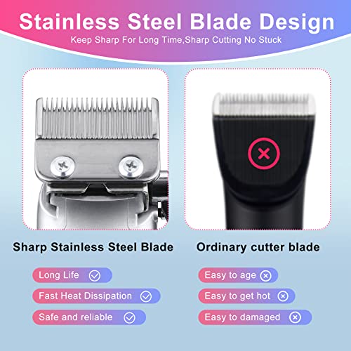 Lanumi Men Hair Clippers & Trimmers Set Cordless Barber Clipper for Hair Cutt...