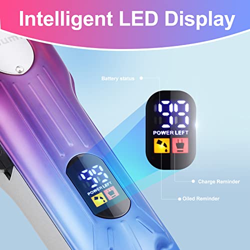 Lanumi Men Hair Clippers & Trimmers Set Cordless Barber Clipper for Hair Cutt...