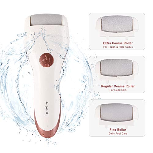 Lanvier Electric Foot Callus Remover, Rechargeable Pedicure Foot File Tool fo...