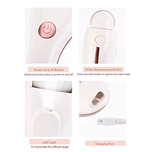 Lanvier Electric Foot Callus Remover, Rechargeable Pedicure Foot File Tool fo...