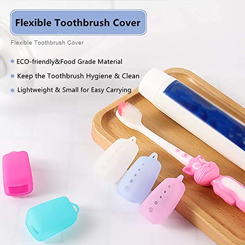 Lapfoon Toothbrush Covers, 5 Pcs Travel Toothbrush Cover Caps for Electric an...