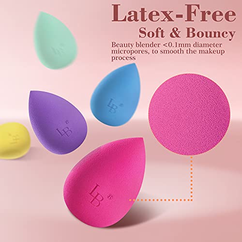 5Pcs Makeup Sponge Blender Beauty Set - Larbois Foundation Blending Beauty Sp...