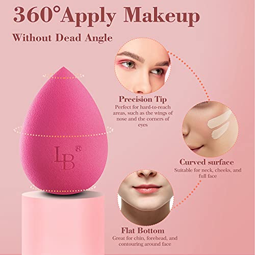 5Pcs Makeup Sponge Blender Beauty Set - Larbois Foundation Blending Beauty Sp...