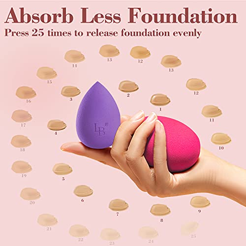 5Pcs Makeup Sponge Blender Beauty Set - Larbois Foundation Blending Beauty Sp...