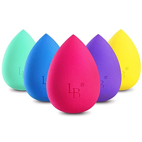 5Pcs Makeup Sponge Blender Beauty Set - Larbois Foundation Blending Beauty Sp...