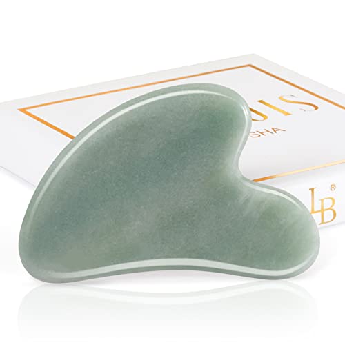 Gua Sha Guasha Facial Tools - Guasha Tool for Face Gua Sha Jade Stone Larbois...