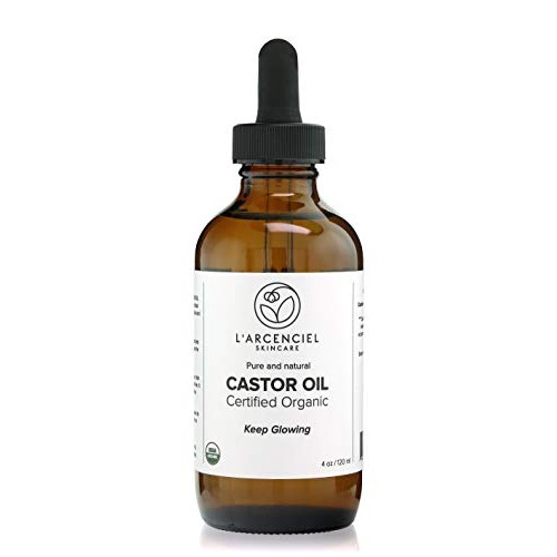 Organic Castor Oil (4 oz.) by L'arcenciel Skincare. 100% Pure and USDA Certif...