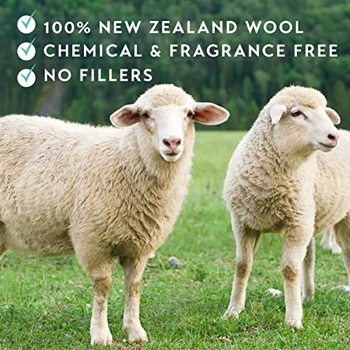 Wool Dryer Balls 6-Pack, XL Size, 100% New Zealand Wool, Reusable and Handmad...