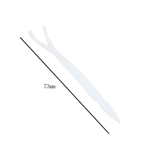 100 Pieces 2.87 Inch Eyelids Tape Forks Double Eyelid Tape Forks Plastic Doub...