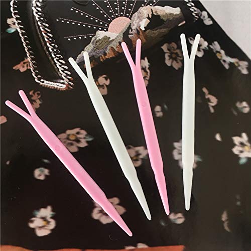 100 Pieces 2.87 Inch Eyelids Tape Forks Double Eyelid Tape Forks Plastic Doub...