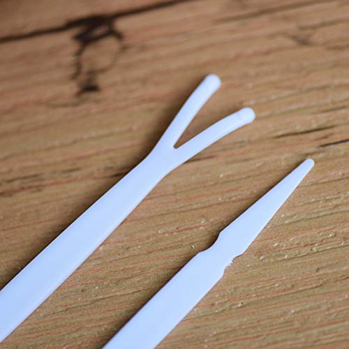 100 Pieces 2.87 Inch Eyelids Tape Forks Double Eyelid Tape Forks Plastic Doub...