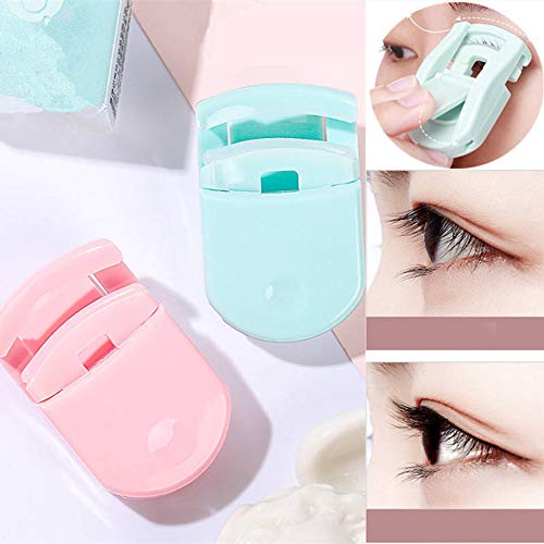 2 Pieces Mini Eyelash Curlers Portable Lash Curlers Travel Plastic Eyelash Cu...