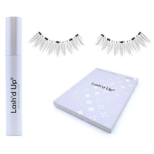 Lash'd Up Magnetic Eyeliner 3x Stronger with Magnetic Eyelashes Kit Natural R...