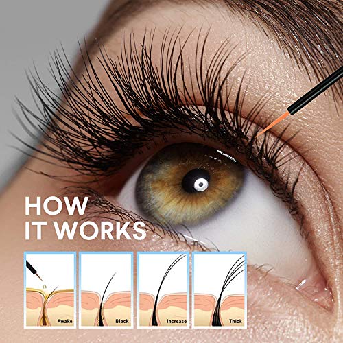 LashRay Eyelash Growth Serum and Eyebrow Enhancer, Lash boost Serum for Longe...