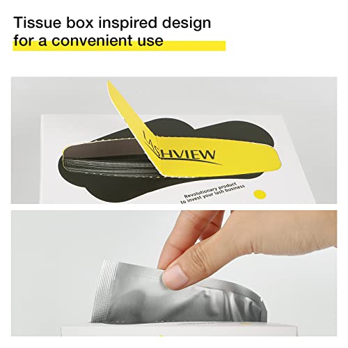 LASHVIEW 100 Pairs Eye Pads Lash Extensions, Under Eye Pads Kit for Eyelash E...