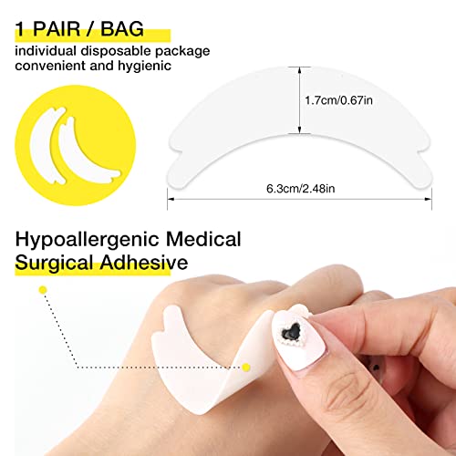 LASHVIEW 100 Pairs Eye Pads Lash Extensions, Under Eye Pads Kit for Eyelash E...