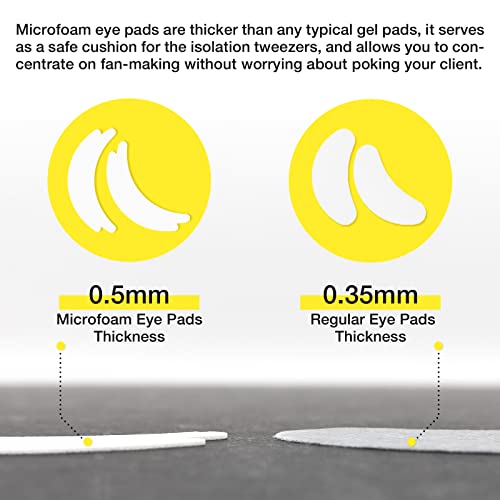 LASHVIEW 100 Pairs Eye Pads Lash Extensions, Under Eye Pads Kit for Eyelash E...