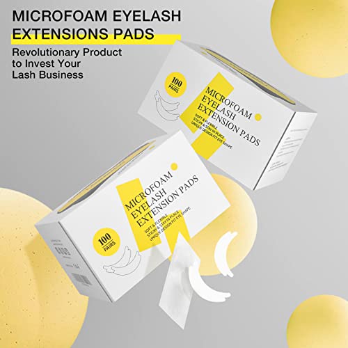 LASHVIEW 100 Pairs Eye Pads Lash Extensions, Under Eye Pads Kit for Eyelash E...