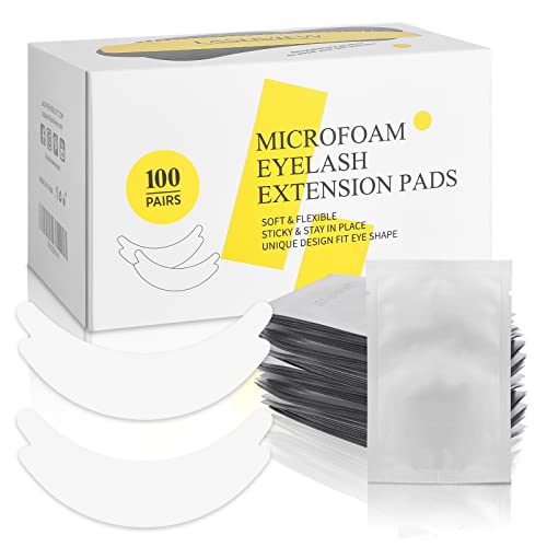 LASHVIEW 100 Pairs Eye Pads Lash Extensions, Under Eye Pads Kit for Eyelash E...