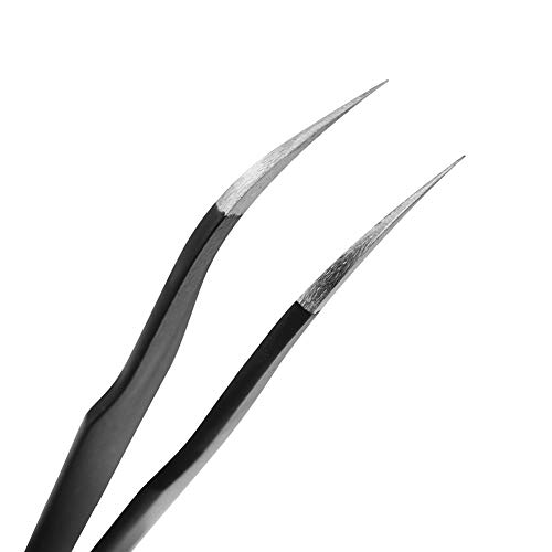 LASHVIEW Vetus Anti-static ESD Curved Pointed Perfect Craft Fine Angled Remov...