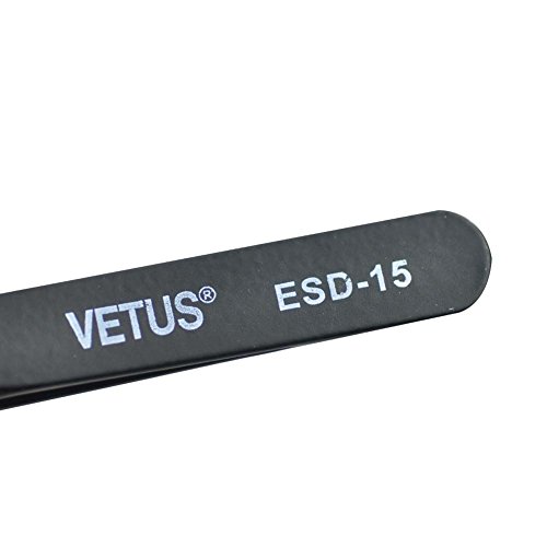 LASHVIEW Vetus Anti-static ESD Curved Pointed Perfect Craft Fine Angled Remov...