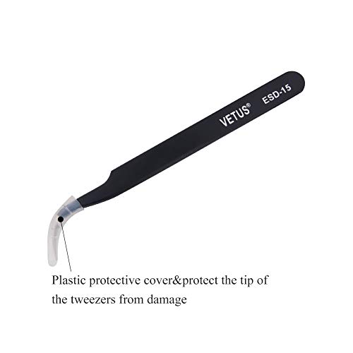 LASHVIEW Vetus Anti-static ESD Curved Pointed Perfect Craft Fine Angled Remov...