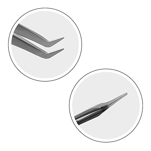 LASHVIEW Volume Lash Tweezers, LT02 Eyelash Extension Tweezers for Volume Las...