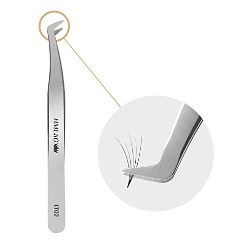 LASHVIEW Volume Lash Tweezers, LT02 Eyelash Extension Tweezers for Volume Las...
