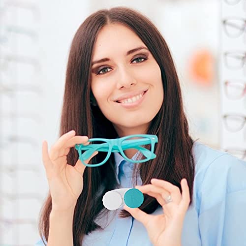 12PCS Colorful Contact Lens Case, Contact Lens Immersion Kit, Leak-Proof Pack...