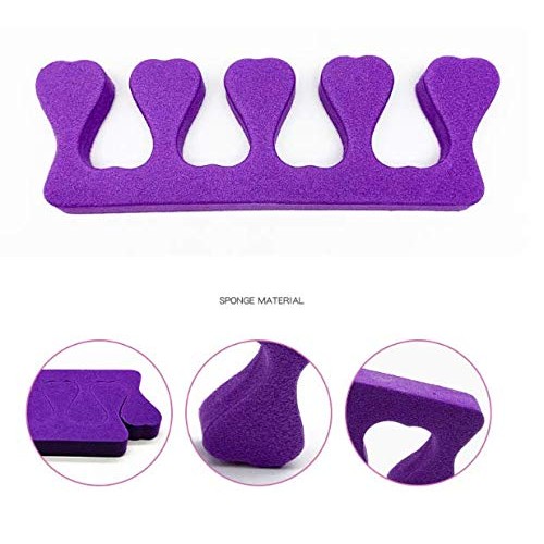 LASSUM 10 Pcs Soft Foam Finger Toe Separator Nail Art Manicure Pedicure Tools...