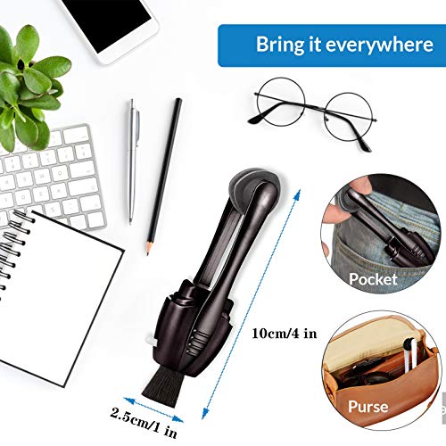 LATEFV, Black ,3 Count (Pack of 1) Eyeglass Cleaner Tool (3pc), Carbon Eyegla...