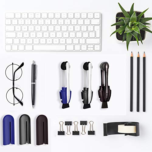 LATEFV, Black ,3 Count (Pack of 1) Eyeglass Cleaner Tool (3pc), Carbon Eyegla...