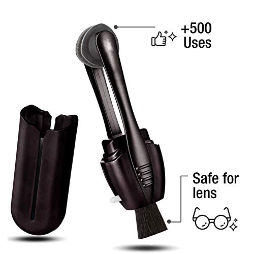 LATEFV, Black ,3 Count (Pack of 1) Eyeglass Cleaner Tool (3pc), Carbon Eyegla...