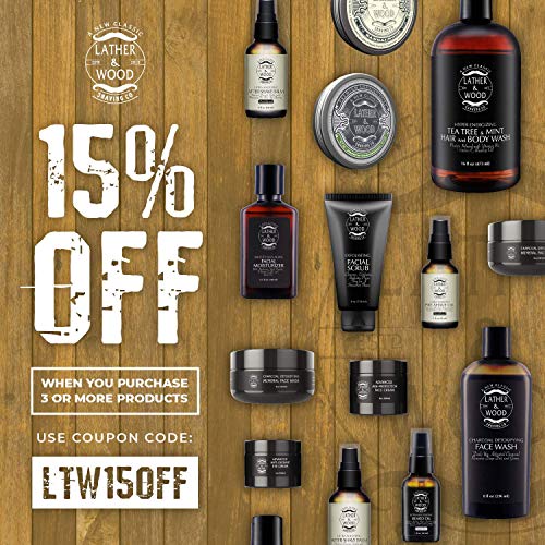 Best After-shave Balm, Sandalwood Scent, Premium Aftershave Lotion, Soothes a...