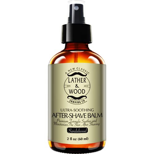 Best After-shave Balm, Sandalwood Scent, Premium Aftershave Lotion, Soothes a...