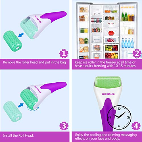 LATME Ice Roller for Face Eyes,Womens Gifts,Face Massager Roller Puffiness Mi...