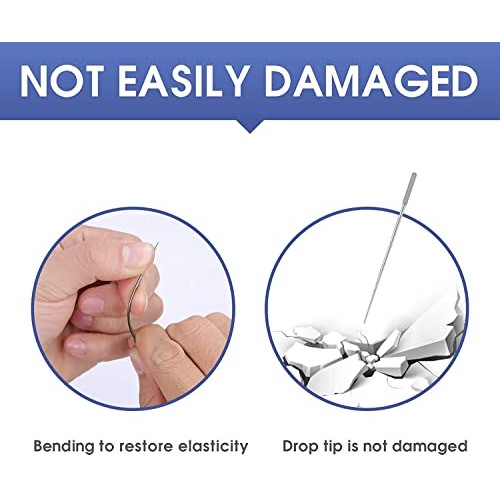 Lattliv 8 Pieces Portable Stainless Steel Toothpicks Holder Metal Reusable Ti...