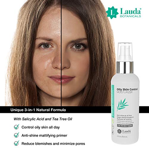 Oily Face Control Mattifying Primer and Moisturizer with Salicylic Acid and T...