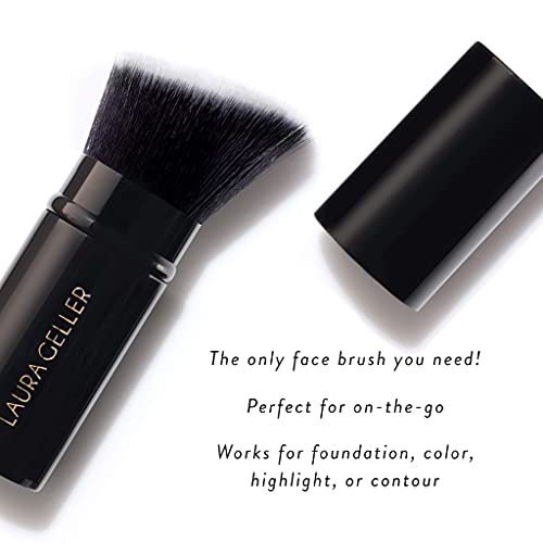 LAURA GELLER NEW YORK Retractable Black Kabuki Brush for Liquid, Cream and Po...