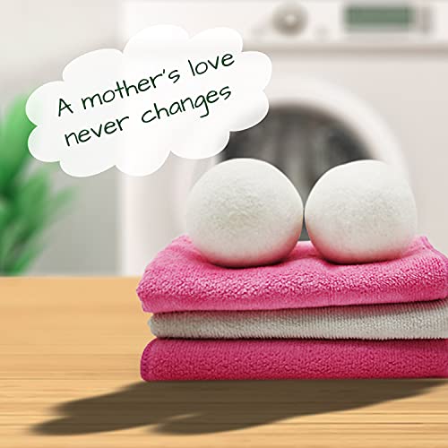 Lauterye Wool Dryer Balls 6-Pack, Reusable Natural Fabric Softener, 100% Made...