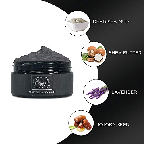 L’Autre Peau Dead Sea Mud Mask for Face & Body Facial Cleansing Clay Pore Red...